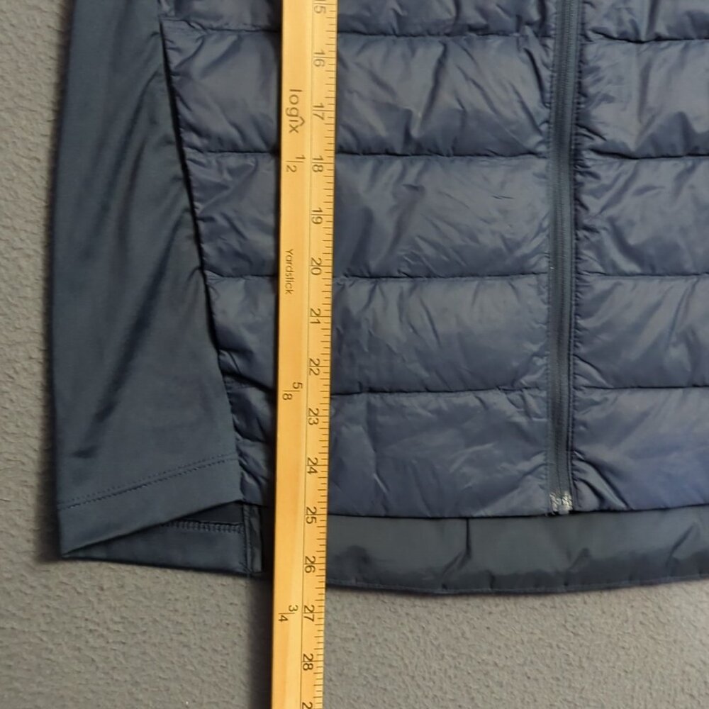 Eddie Bauer Vest Men's M Blue Down 550 Puffer Full Zip Outdoor Hiking Camp - Picture 7 of 12